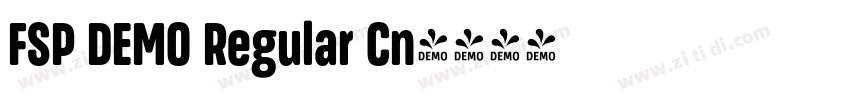 FSP DEMO Regular Cn字体转换